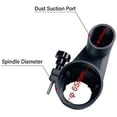 thumbnail image 2 of 65mm Brush Vacuum Cleaner Engraving Machine Dust Collector Cover For CNC Router Milling 775 300W 500W Spindle (65mm), 2 of 5
