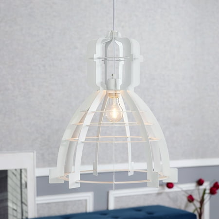 

Walker Edison Industrial Style Pendant Light - White