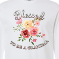 thumbnail image 4 of Inktastic Blessed to Be a Grandma Flowers Long Sleeve T-Shirt, 4 of 5