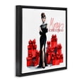 thumbnail image 3 of Stupell Industries Art Deco Trendy Merry Christmas Black Floating Frame Canvas Art, 18 x 18, by Amanda Greenwood, 3 of 8