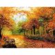 thumbnail image 1 of Cuadro de mosaico de paisaje de bosque de otoño de kits de pintura de diamante cuadrado completo (FF589) Sywqhk Decoración hogareña, 1 of 9