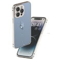 thumbnail image 4 of Mantto Clear Case for iPhone 14 Pro,Luxury Plating Aluminum Alloy Frame Hard PC Back Camera Lens Protection Anti-Scratch Shockproof wireless charging Protective Slim Thin Case,Darkpurple, 4 of 9