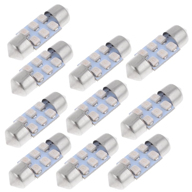 3175 3022 6430 Festón Luz Azul 6 Led 1210 Smd Bombilla de Techo 31mm