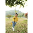 thumbnail image 2 of Wooden Round Disc Plate Swing Seat With Hanging Rope, 2 of 6