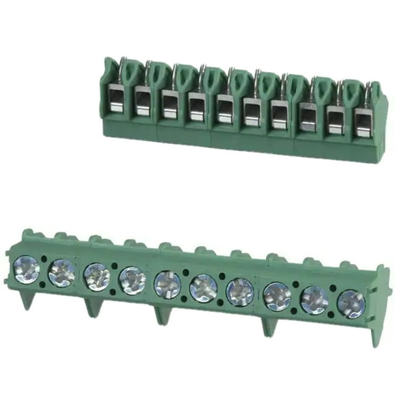 Pack of 9 1988888 Connector Terminal Block 10 Position 45DEG 5MM PCB :Rohs PTA 1,5/10-5,0