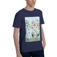 thumbnail image 2 of Bingfone Chinoiserie Floral Palm Tree Men'S Loose Fit Short-Sleeve Pocket T-Shirt, 2 of 7