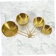 thumbnail image 5 of KALLORY 4Pcs Measuring Cups Kitchen Equipment Baking Measuring Tool Golden, 5 of 5