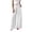 AA-White, variant on QATAINLAV Womens Linen Wide Leg Palazzo Pants Summer Button Front Elastic Waist Work Trouser Loose Casual Dress Pants with Pockets Khaki M