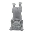 thumbnail image 3 of Sagebrook Home Resin, 15"h Sirsasana Dog, Gray, 3 of 7