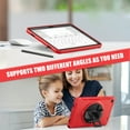 thumbnail image 5 of Allytech for Galaxy Tab A9 Plus 11" Case SM-X210 X215, Heavy Duty Shockproof Rotating Kickstand Kids Friendly Rugged Hybrid PC TPU Back Cover Case for Samsung Galaxy Tab A9+, Red, 5 of 10