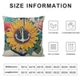thumbnail image 5 of SHANXI  Ocean Coastal Beach Boat&nbsp;Anchor Pillow Covers Vintage Wood with Beach Please Funny Words Sunflowers Roses Nautical Throw Pillow Case 20x20in, 5 of 5