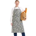 thumbnail image 1 of Apronner Delantales De Algodón Y Lino Para Hornear De Talla Grande Para Mujer Con Bolsillos Cocina Estilo Pastoral, 1 of 5