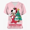 thumbnail image 2 of Blusa médica con estampado navideño de Mickey Mouse, talla 5xl, uniforme de manga corta, uniforme de médico y enfermera, blusas de trabajo para centros de revisión para niños, 2 of 4