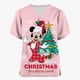 thumbnail image 2 of Blusa médica con estampado navideño de Mickey Mouse, talla 5xl, uniforme de manga corta, uniforme de médico y enfermera, blusas de trabajo para centros de revisión para niños, 2 of 4
