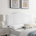 thumbnail image 2 of Modway Brielle Channel Tufted Performance Velvet Full/Queen Headboard in White, 2 of 11