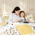 thumbnail image 4 of Erosebridal Lovely Bug Bee Twin Comforter Sets,Vintage Sunflower Floral Bedding Set,Cream White,Polkadot Reversible,2-Piece,1 Comforter and 1 Pillowcase, 4 of 7
