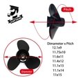 Boatman Outboard Propeller fit Tohatsu Engines 35/40/50 ,13 Spline