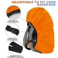 thumbnail image 5 of Housse de Pluie pour Sac à Dos Antidérapante avec Sangle Réfléchissante Verticale pour Rester au Sec pour Randonnée Camping Chasse, 5 of 5