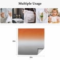 thumbnail image 4 of Burnt Orange Gray Ombre Cloth Napkins, Modern Gradient Abstract Art Washable and Reusable Dinner Napkins Set of 4, Table Napkin for Kitchen Party Birthday Wedding Hotel Housewarming 20"x20", 4 of 8