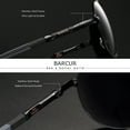 thumbnail image 4 of BARCUR Stainless Steel Men's Sunglasses Men Polarized Coating Classic Sun Glasses Women Shade Male Driving Accessories Eyewear, 4 of 4