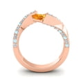thumbnail image 4 of 1.20 Carat Natural Diamond Citrine & Aquamarine Gemstone Elegant Wedding Ring for Ladies 18K Rose Gold Size 6 by Diamond-Capitals, 4 of 8
