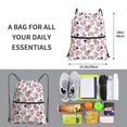 thumbnail image 2 of Pofeuu French Bulldog Duck Print Drawstring Backpack Water Resistant String Bag Sports Sackpack Gym Sack with Side Pocket for Men Women, 2 of 6