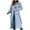 Light Blue, variant on Scyoekwg Womens Coats Double Breasted Long Trench Coat Outwear Long Sleeve Solid Color Casual Winter Warm Jackets Loose Outerwear (Brown,XL)