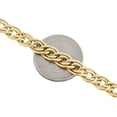 thumbnail image 4 of 10K Yellow Gold 7mm Double Cuban Curb Italian Link Chain Necklace 26 Inch, 4 of 7