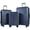Navy, variant on Travelhouse 3 Piece Hardshell Luggage Set Hardside Lightweight Suitcase with TSA Lock Spinner Wheels 20in24in28in.(Navy Blue)