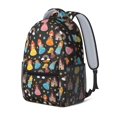 thumbnail image 2 of Princess and Castle Black Pattern Backpack for School, Cute School Bag with Adjustable Shoulder Straps and Padded Back, 15.3"x11"x6.7", 2 of 5