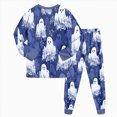 thumbnail image 6 of NOLDARES Kids Halloween Clothes for Boys Girls 2 Piece Toddler Pumpkin Clothes Cotton Kids Ghost Outfit Sleepwear Cotton Warm Winter Jammies(Blue,4-5 Y), 6 of 9