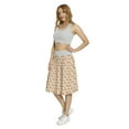 thumbnail image 3 of Women's New York Landmarks USA Empire State A-line Printed Skirt Casual Wear, L, Sand Brown Pale Brown, by Ambesonne, 3 of 6