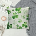 thumbnail image 2 of TIAOTIAOHOU St Patricks Day Decorations Pillow Covers,Lucky Shamrock Clover Pillows Decorative Throw Pillow Covers,Spring Farmhouse Decor Cushion Case for Home Couch Sofa, 2 of 5