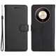thumbnail image 1 of KAIYANG Funda de cuero KT Serie 2 para Honor X50 5G/X9b 5G/Magic6 Lite 5G, funda de cuero de color liso, estilo C, Honor X50 5G, color negro, 1 of 5