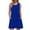 Blue, variant on Women's Summer Casual Dress Loose Beach Tank Sleeveless Crew Neck Comfortable Flowy Pocket Dress for Outdoor Womens Casual Trendy Midi Dresses
