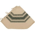 thumbnail image 4 of VHC Brands Beige Striped Cotton Christmas Tree Skirt, 55", 4 of 4