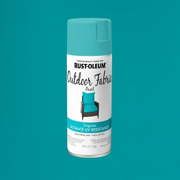 Turquoise, Rust-Oleum Specialty Fabric Spray Paint-358842, 12 oz (Packaging May Differ)