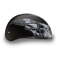 thumbnail image 5 of DAYTONA DOT Slim Line Skull Cap 1/2 Half Motorcycle Helmet Graphics 21 Styles, 5 of 6