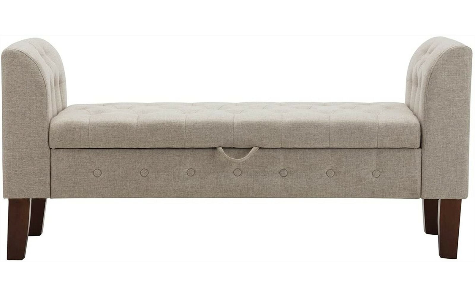 Hannabel Solid Wood Flip Top Storage Bench, Leg Material Solid Wood