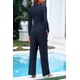 thumbnail image 2 of Conjunto de Dos Piezas para Mujer PRETTYGARDEN Top Corto y Pantalones de Pierna Ancha M, 2 of 8