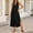 c01Black, variant on Hduncf Linen Dress Womens V Neck Button Down Sleeveless Shirt Dress Fashion Summer Casual Side Slit Maxi Tank Dresses with Pockets Yellow M