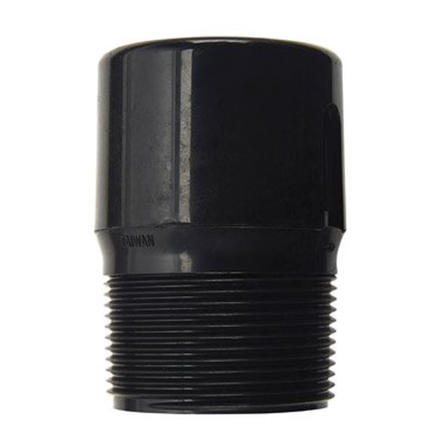 Adaptador ABS Mueller para manguera MPT de 1.5 pulgadas