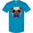 thumbnail image 3 of Inktastic Pug Dog July 4th Patriotic Sunglasses T-Shirt, 3 of 5