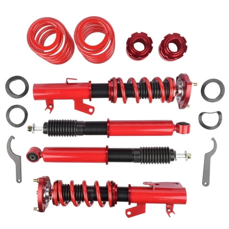 GELUOXI Coilover Spring and Shock Assembly for Honda Civic Coupe Sedan 2012-2015 Red 4Pcs