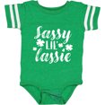 thumbnail image 3 of Inktastic Saint Patrick's Day Sassy Lil' Lassie with Shamrocks Boys or Girls Baby Bodysuit, 3 of 5