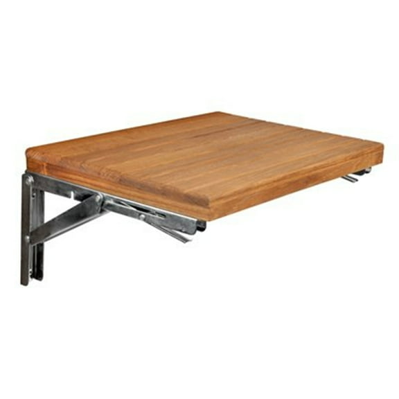 Teakworks4U Wall Mount Fold Shower Bench-Finish:Plantation Teak