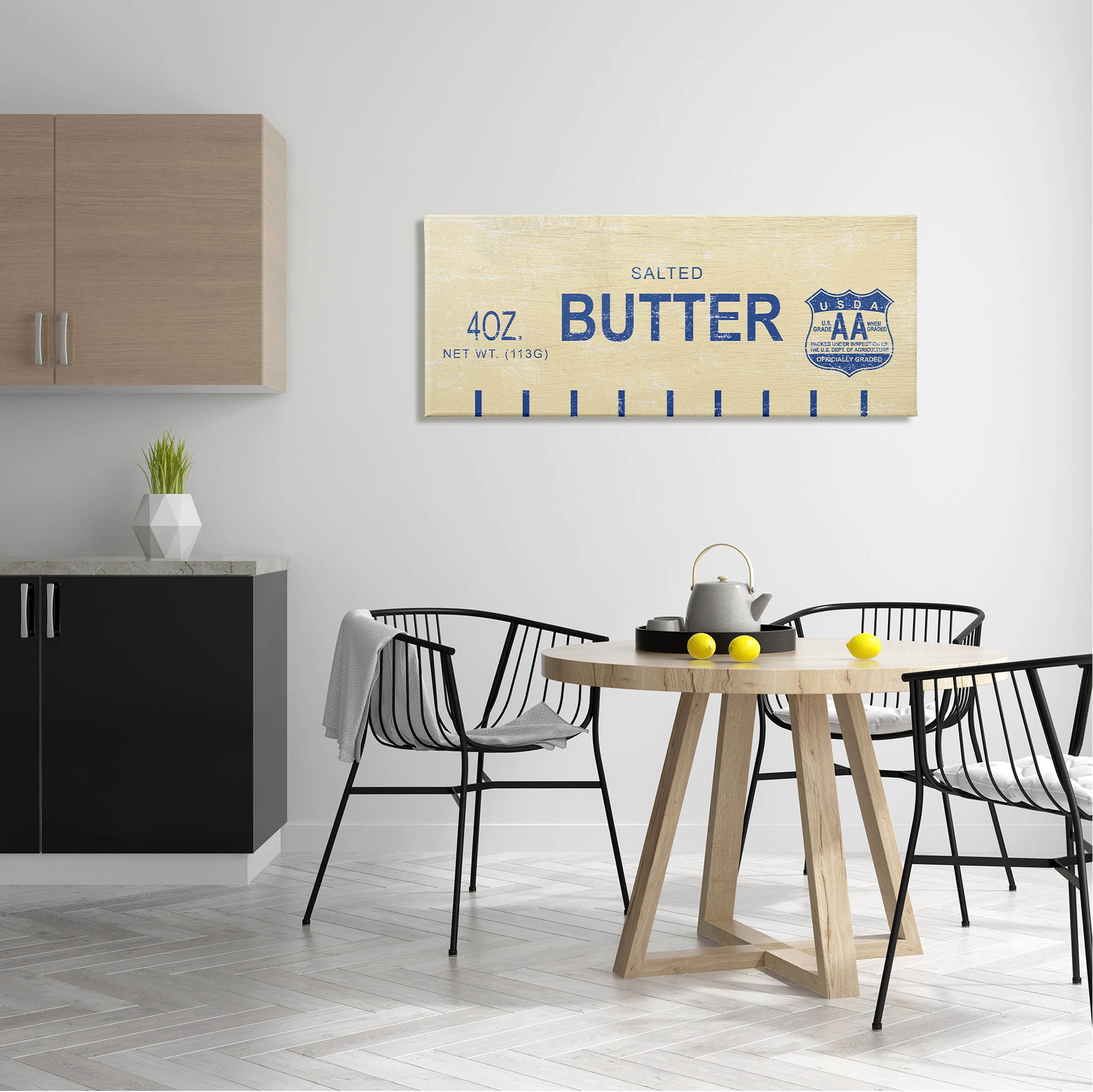 Stupell Industries Vintage Salted Butter Graphic Art Gallery Wrapped Canvas Print Wall Art, Design by Daphne Polselli