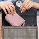thumbnail image 5 of Titular de la tarjeta de crédito, cartera pequeña de cuero con cremallera para las mujeres, cartera del monedero de la tarjeta de crédito, 5 of 5