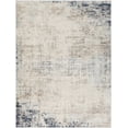 thumbnail image 2 of Hauteloom Alcove Contemporary Abstract Living Room Bedroom Dining Room Large Area Rug - Modern Distressed Carpet - Blue, Gray, Beige, Cream, Brown - 11'10" x 15', 2 of 17