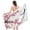 Pink, variant on Floral Beach Towel 32 X 52 Inch, Microfiber Bath Towel, Asian Cherry Blossom Crane Art, Quick Dry Sand Resistant For Travel Spa